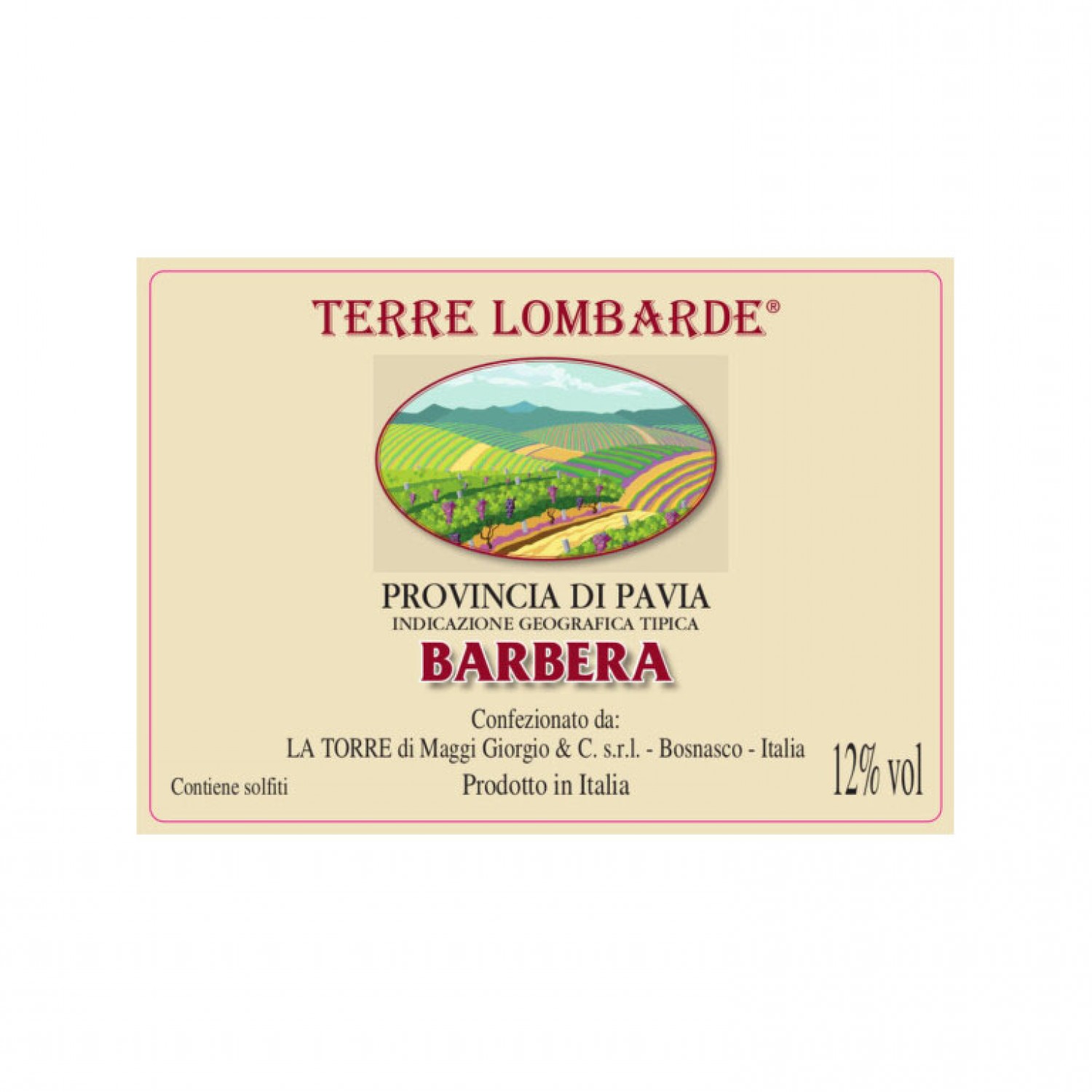 Bag in box vino rosso Barbera della provincia di Pavia IGT – Fermo lt.20